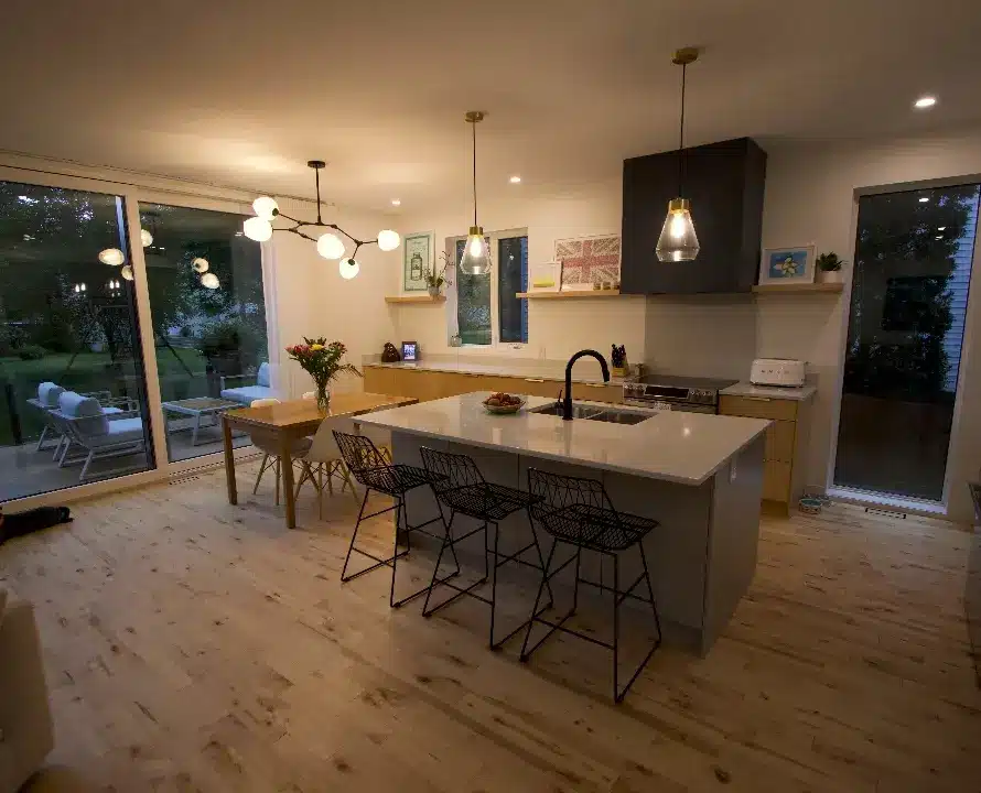 Sustainable home kitchen interior