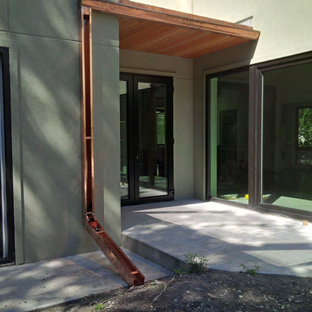 Copper detailing at the Marlton project